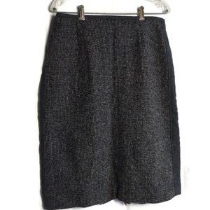 Professionally Tailored Vintage Wool Skirt Grey Tweed
